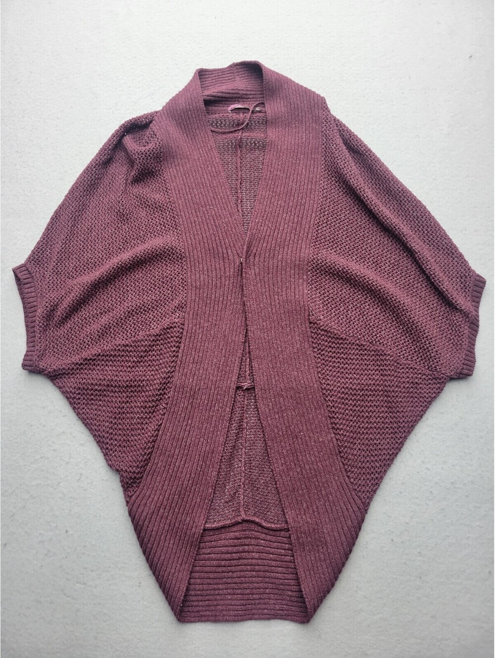 prAna Women's Sweater Small Maroon Cardigan Sleeveless China Casual
